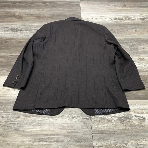 Vintage Daks Johnston & Murphy Brown Mens XL Wool 2 Button Sports Blazer Jacket - Picture 2 of 14